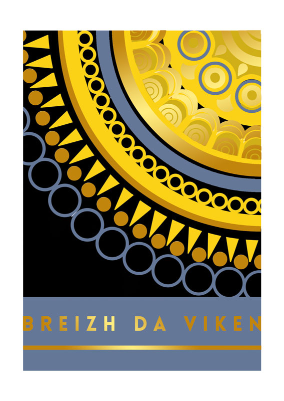 Carte postale Breizh Da Viken par C'Didou