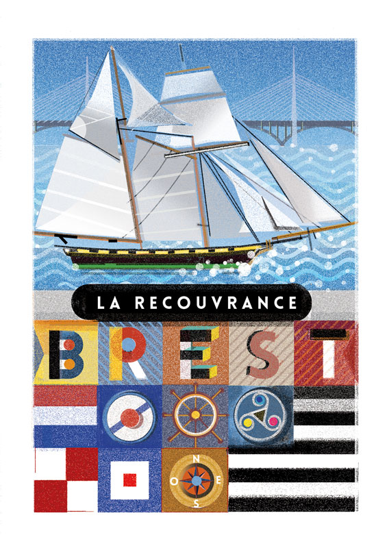 Carte postale Brest Recouvrance par C'Didou
