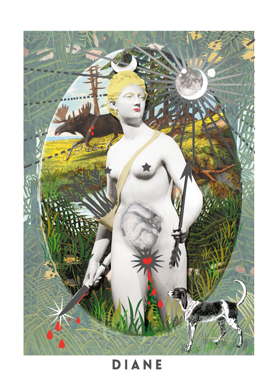 Carte postale Diane par C'Didou