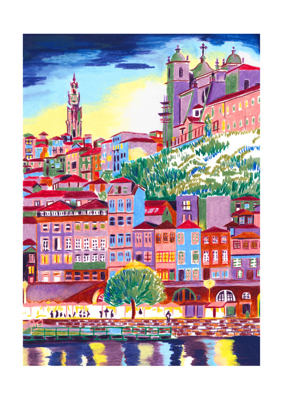 Carte Postale Porto par Marine Lognoné